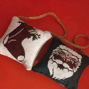 CHRISTMAS Festive Santa and Reindeer Ornaments